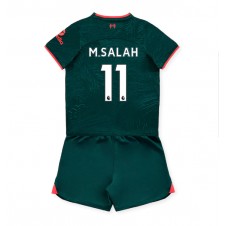 Liverpool Mohamed Salah #11 Tredjeställ Barn 2022-23 Korta ärmar (+ Korta byxor)